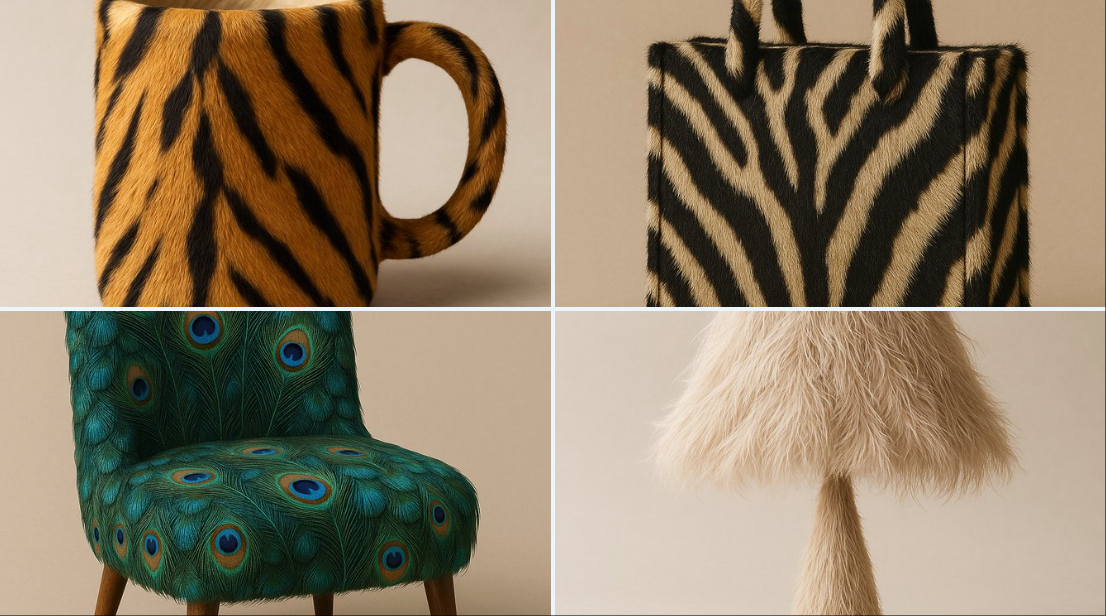 Household Objects with Animal Textures