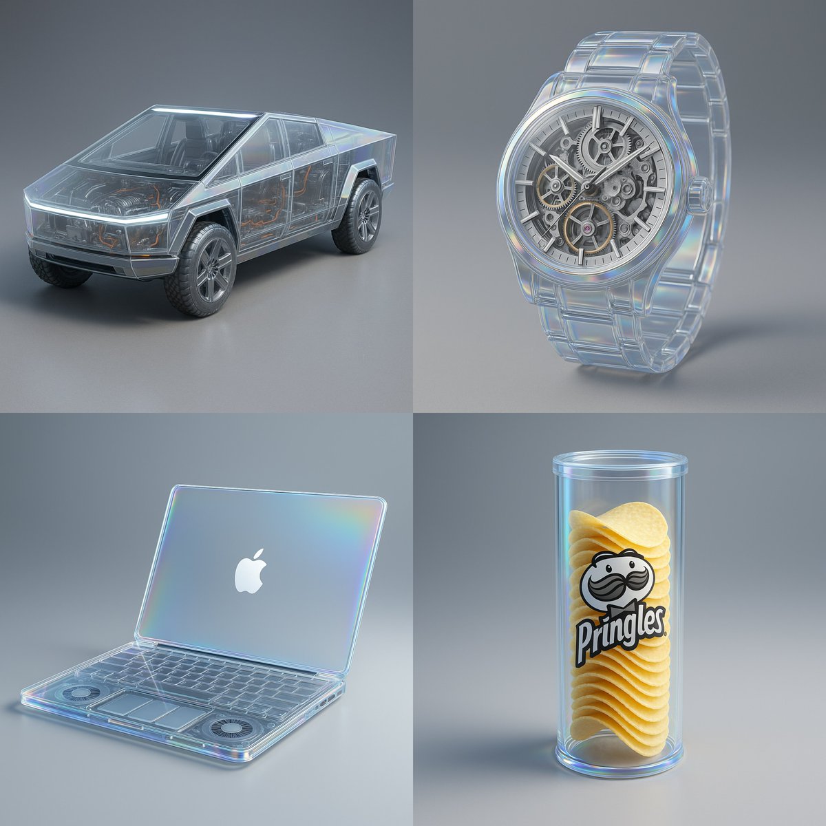 Transparent Product Showcase