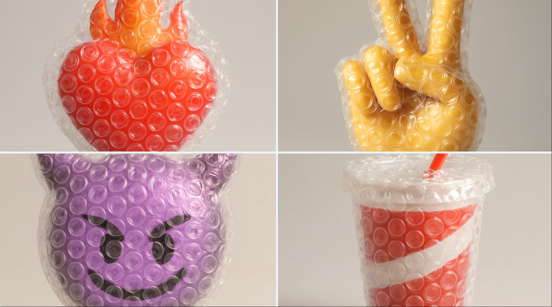 Emoji Wrapped in Bubble Wrap