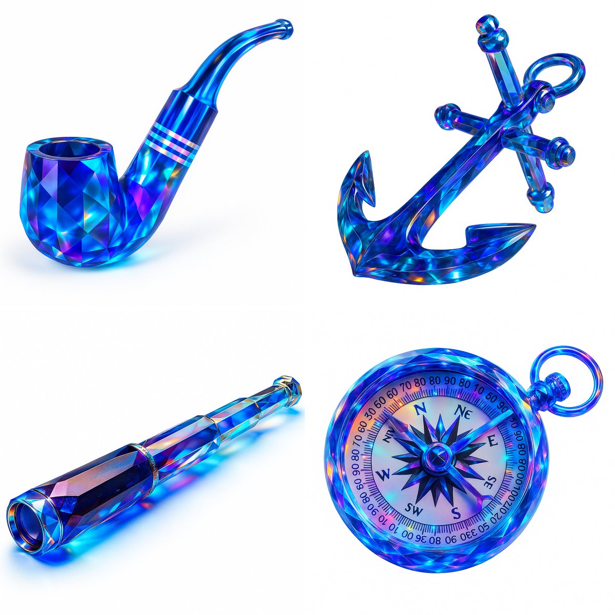 Prismatischer Kristall-Stiltransfer