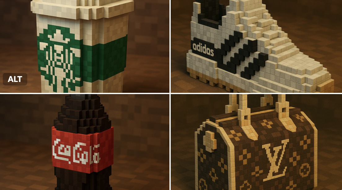 Minecraft Style Brand Recreation