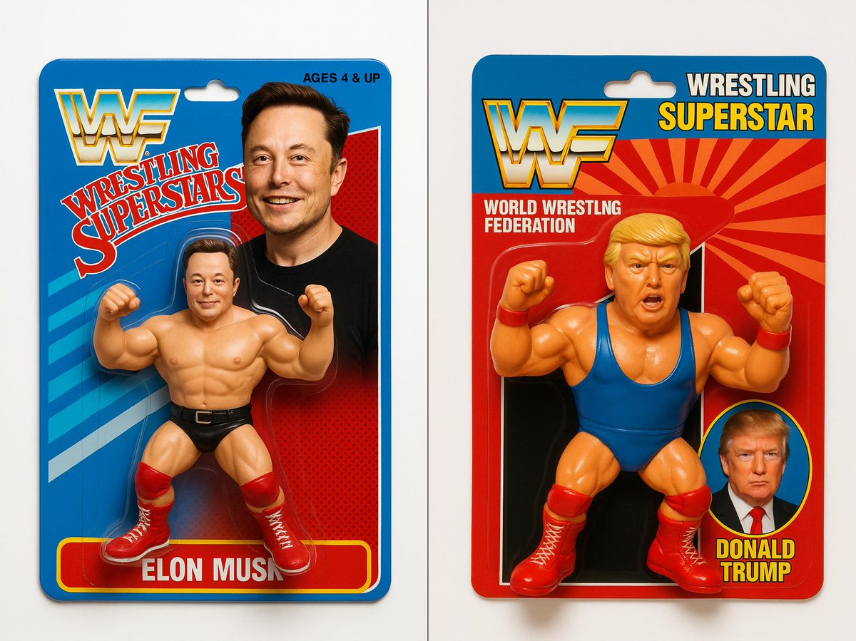90s Style Wrestling Figure