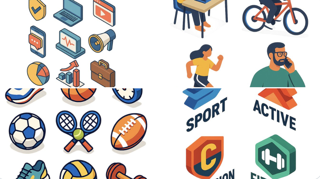 Flat Isometric Digital Illustration