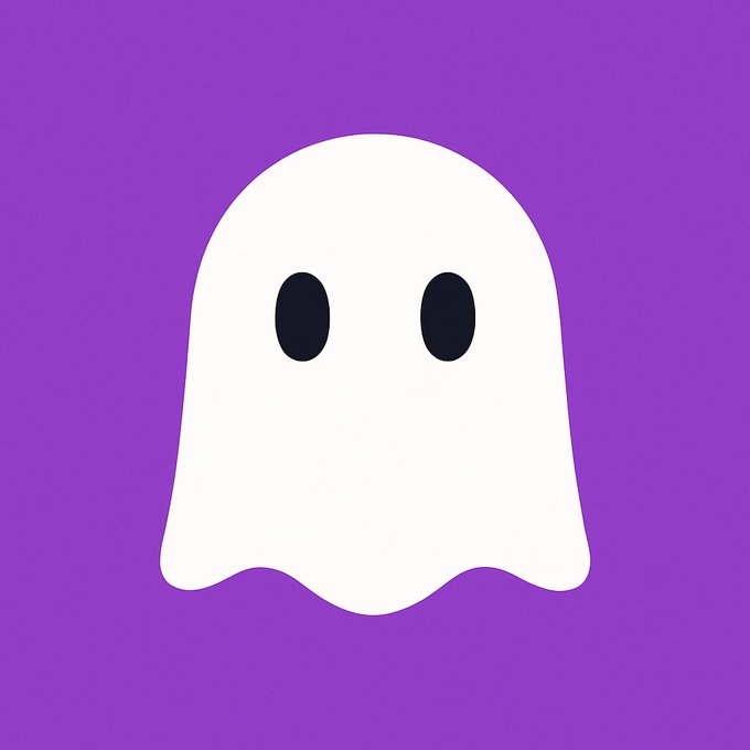 Cute Cartoon Ghost Logo Design - 1