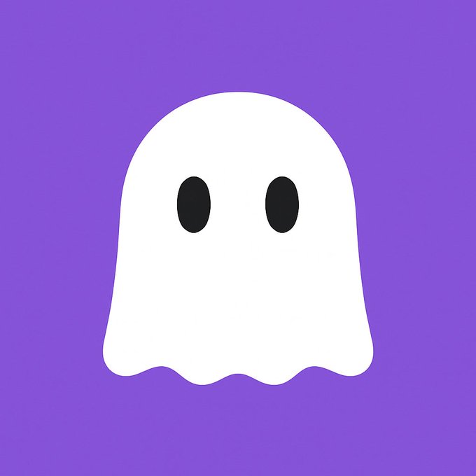 Cute Cartoon Ghost Logo Design - 2