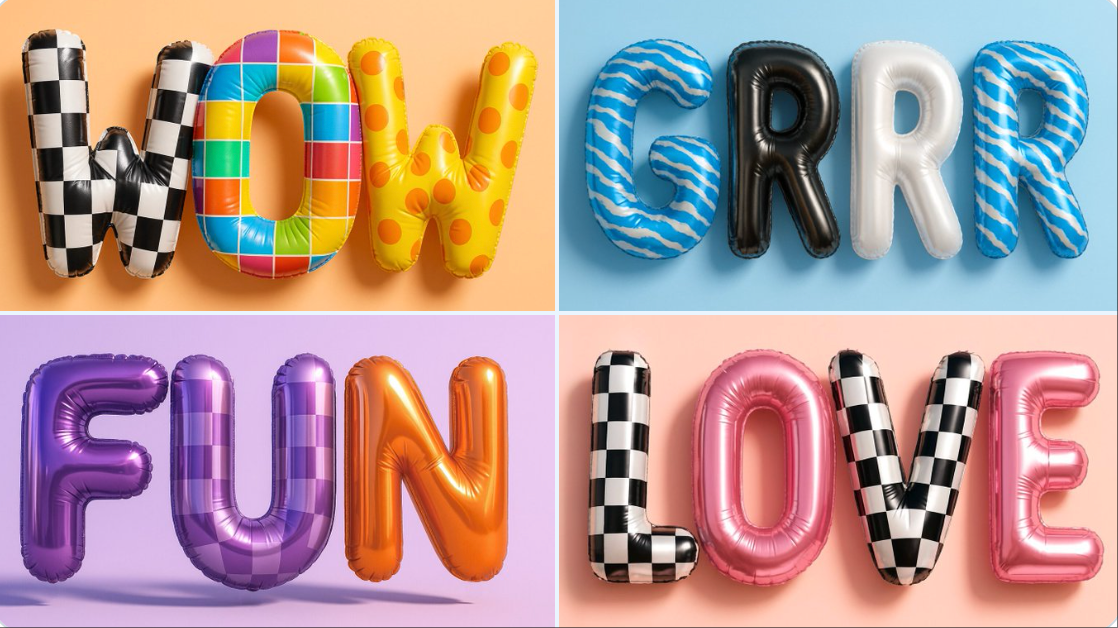 Shape of Birthday Balloon Letters