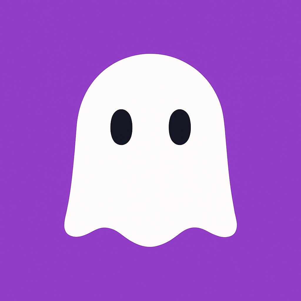 Cute Cartoon Ghost (Kiro Style)