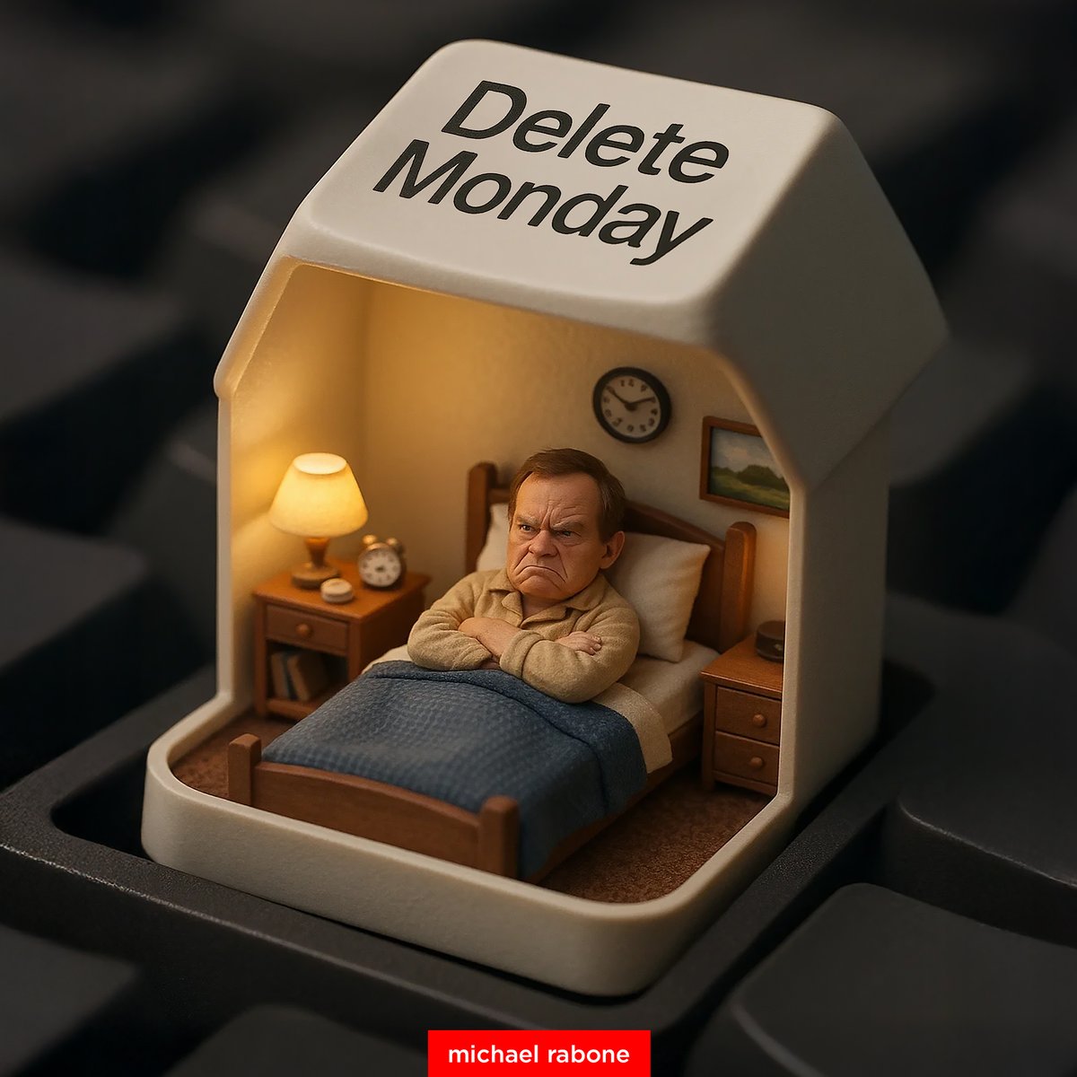 Delete Monday Keycap Miniature World