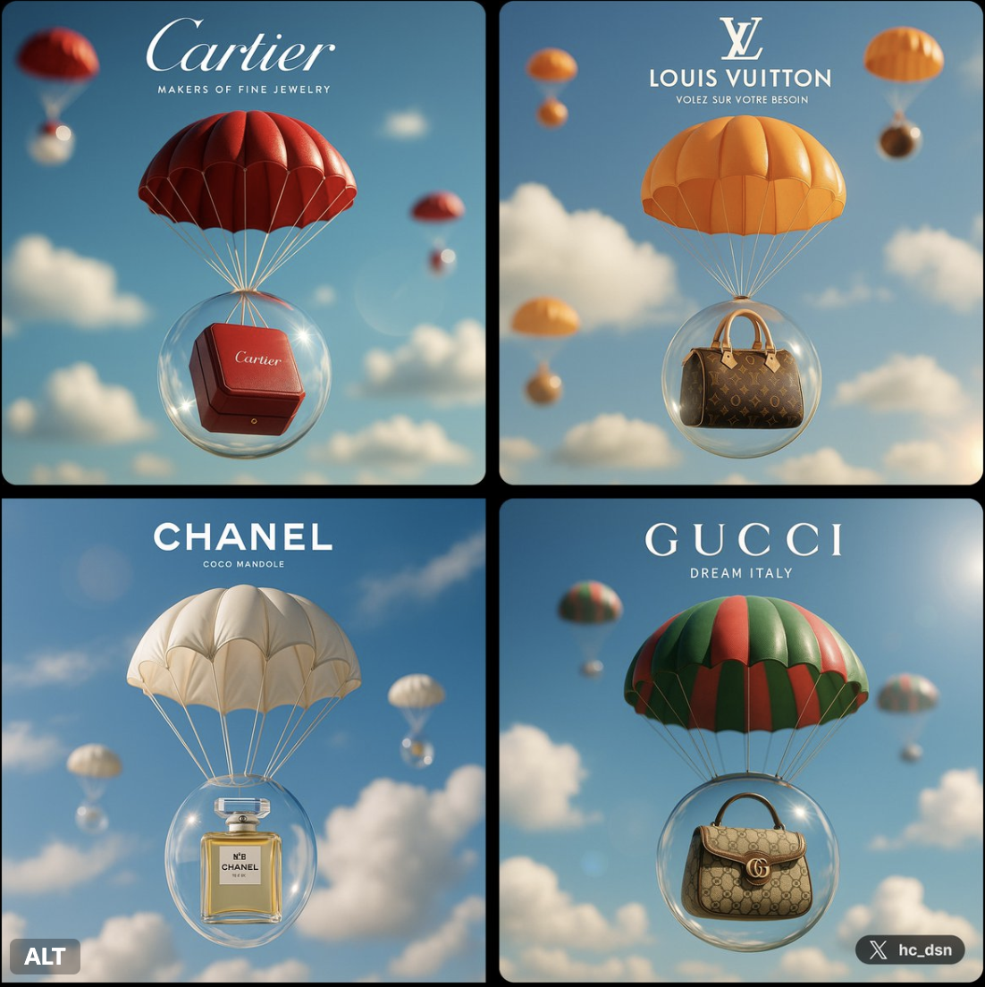 Brand Luxury Descends from the Sky
