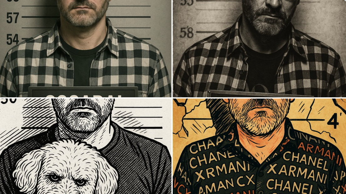 Police Mugshot Style