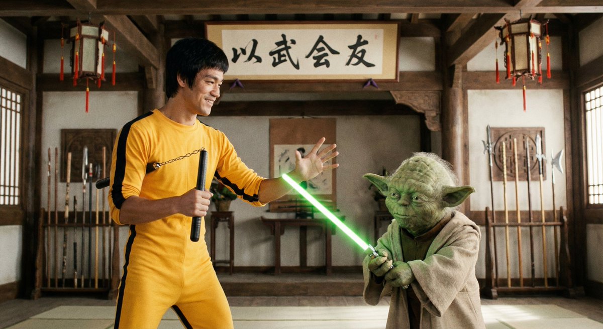 Bruce Lee vs. Maestro Yoda: Un Combattimento Amichevole
