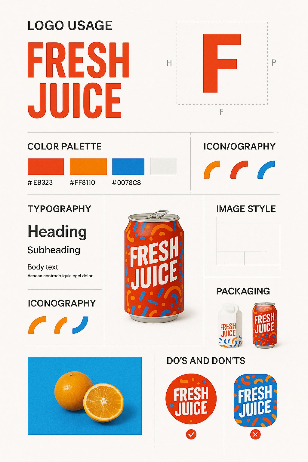 Brand Design Guide Poster with Nano Banana