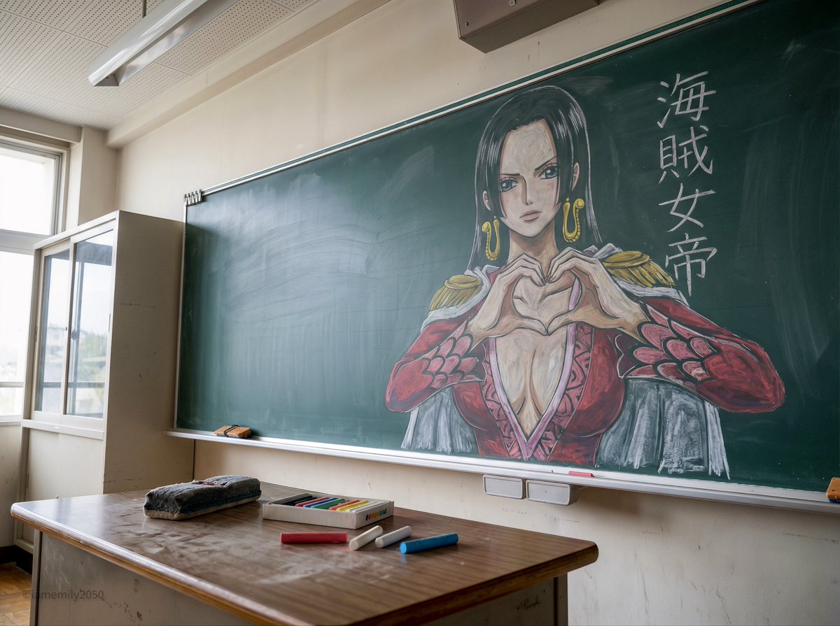 Chalkboard Art: Pirate Empress Boa Hancock