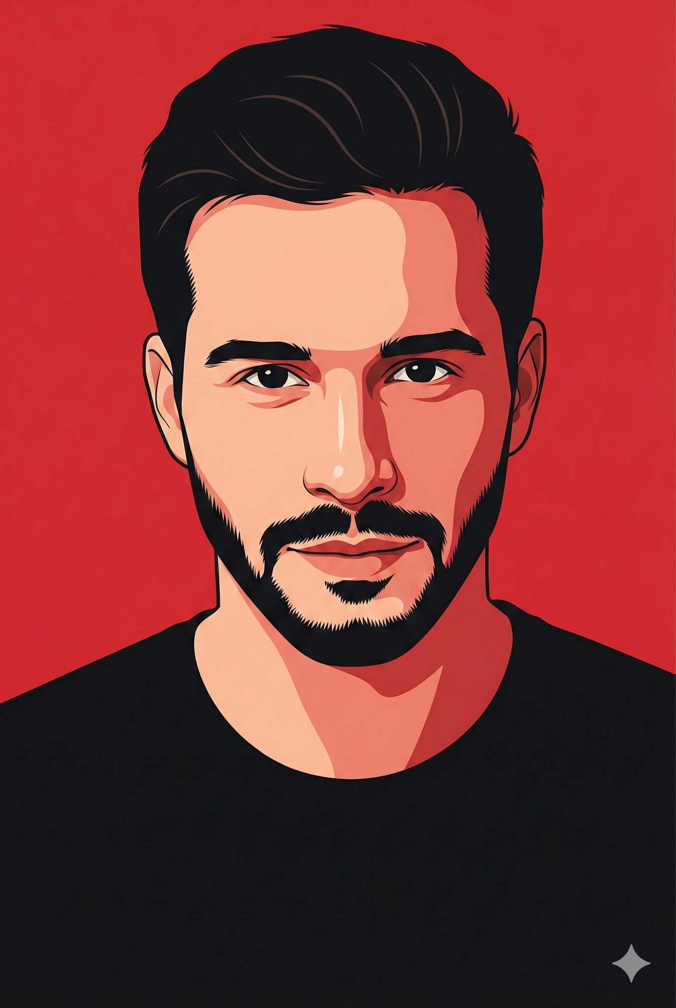 Modern Vector Poster Portrait