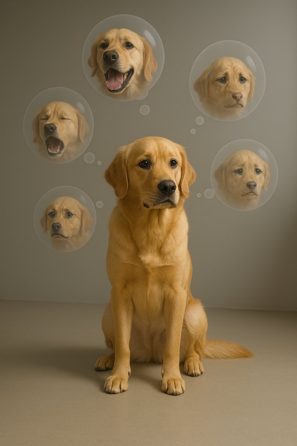 Thought Bubbles of Different Emotional States